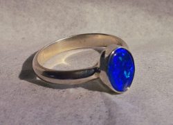 925 Silver Bezel Ring - Opal not included
