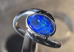925 Silver Bypass Ring (Opal not included) add an Opal to your cart