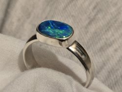 925 Silver Bezel Ring - Opal not included