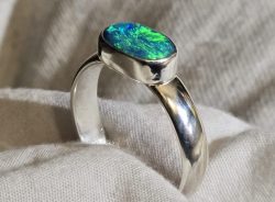 925 Silver Bezel Ring - Opal not included