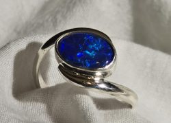 925 Silver Bypass Ring (Opal not included) add an Opal to your cart