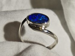 925 Silver Bypass Ring (Opal not included) add an Opal to your cart