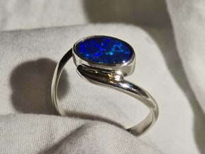 925 Silver Bypass Ring (Opal not included) add an Opal to your cart